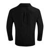Men's Summer Solid Color Lapel Long Sleeved Shirt Men's Casual Fashion Long Sleeved Shirt