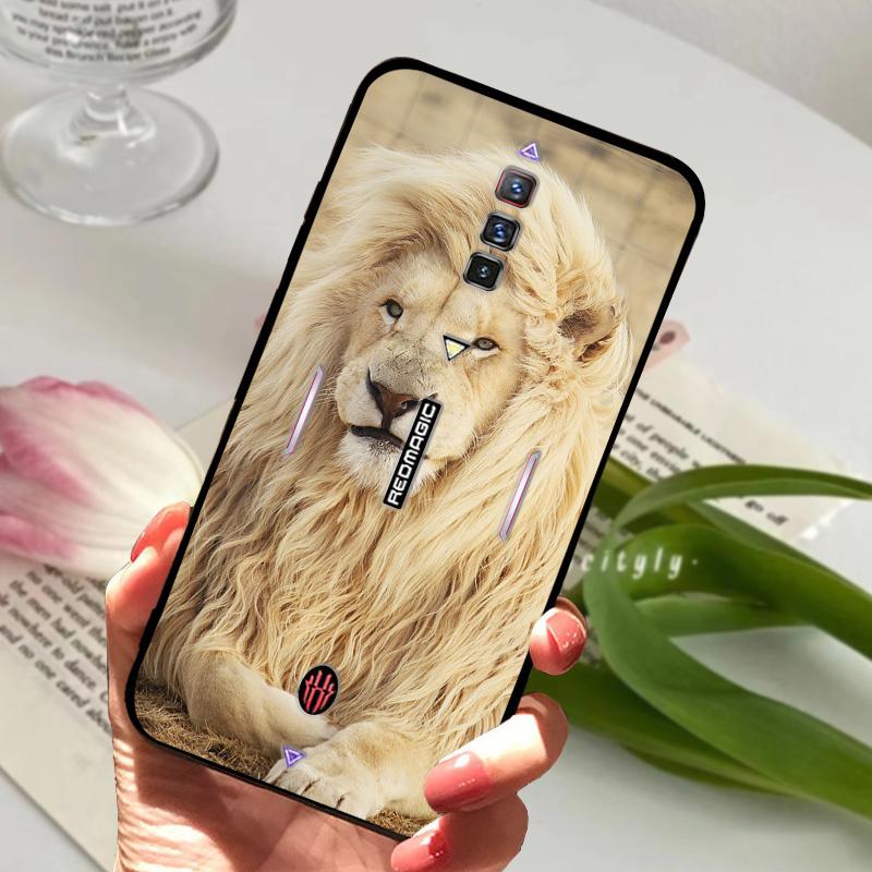 For ZTE Nubia Red Magic 6 Case Shockproof Soft TPU Silicone Phone Cover For ZTE Nubia Red Magic 6S Pro Capa Cartoon RedMagic 6