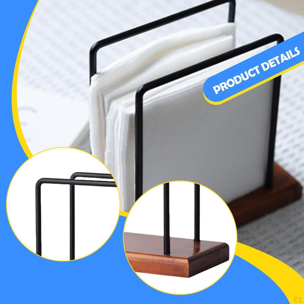 Vertical Napkin Holder Storage Desktop Ornament Tissue Dispenser Stand for