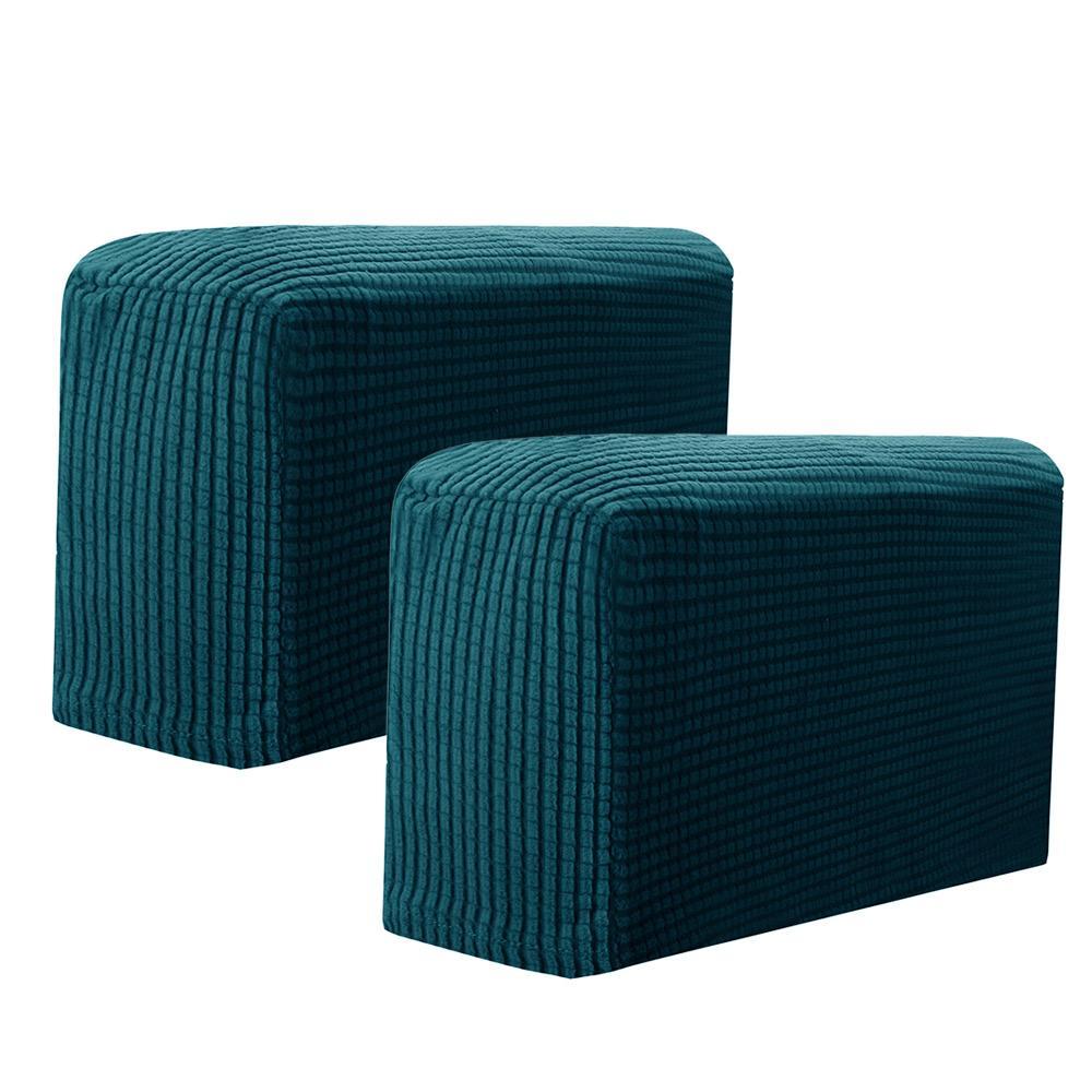 2PCS/SET Sofa Armrest Covers Fleece Premium Armrest Covers Stretchy Chair Sofa Couch Arm Protector Stretch To Fit