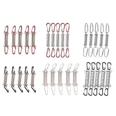5pcs Camping Tent Spring Buckles Tent Spring Porch Swing Spring Buckles for Various Outdoor Setting
