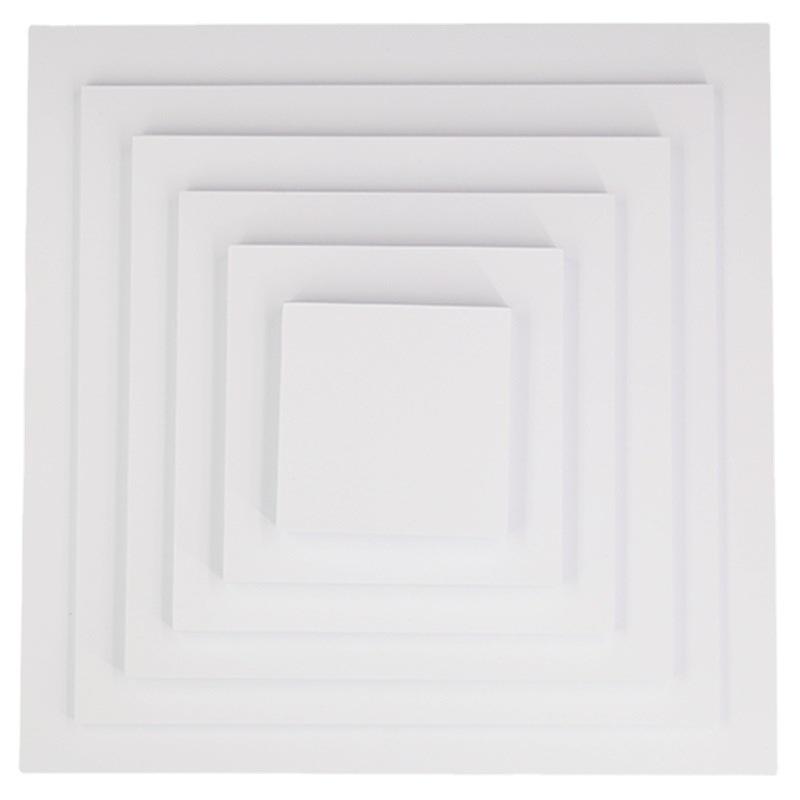 Papier cartonné blanc épais double face - 240g, 10x10/20x20/25x25 cm pour dessin au marqueur