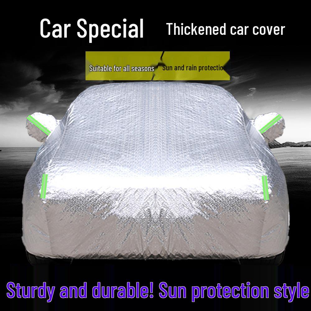 All-Season Sun, Rain & Hail Protection Car Cover with Heat Insulation