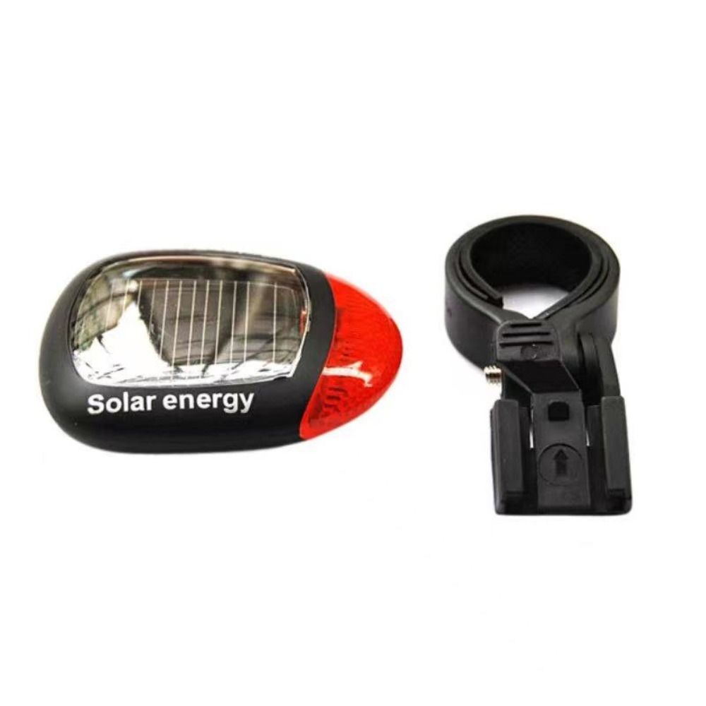 Cycling Bike Solar Energy Light Back Rear Tail Light LED Seatpost Lamp Bicycle Reflector