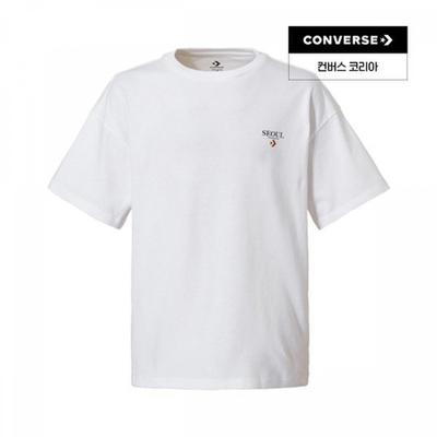 Converse CoTTon Taiyaki Seoul CiTy T shirT whiTe Mch647 001