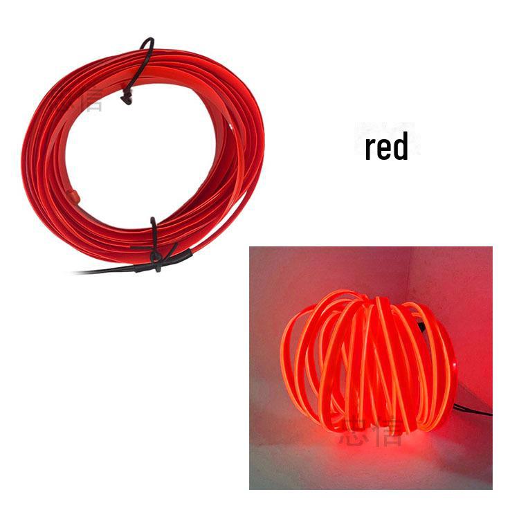 5m Clip-On LED Interior Cold Light for Cars and Motorcycles