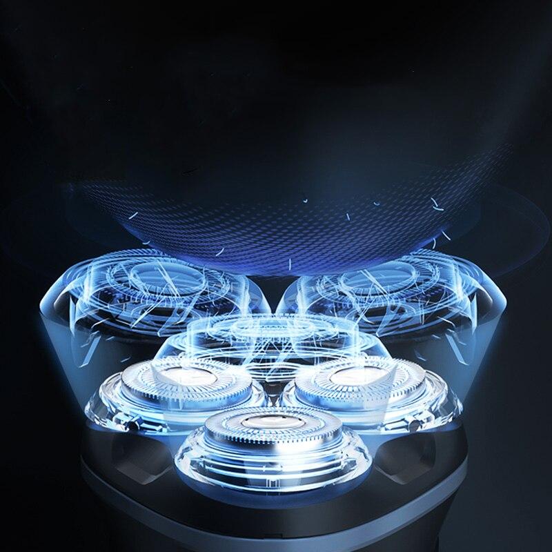 Blackstone Plus Electrical Rotary Shaver Full Body Washable IPX7 Waterproof Dry Wet Dual Use Rechargeable Shaving Machine