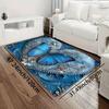 Butterfly & Hearts Gaming Room Rug - Machine Washable Floor Mat for Bedroom Kitchen Laundry Bathroom Entryway Home Decor