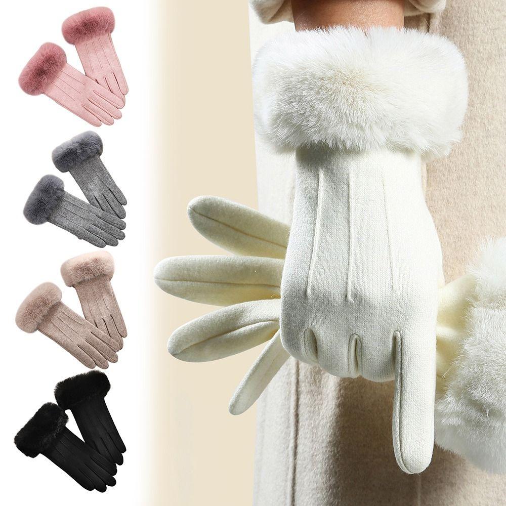 Windproof Touch Screen Gloves Wear-resistant Mittens Vintage Cycling Gloves