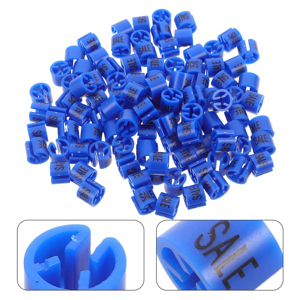 100Pcs Garment Marker Clips Plastic Hanger Tags Removable Clothing Label Fasteners Store Retail Organization Signs Orange