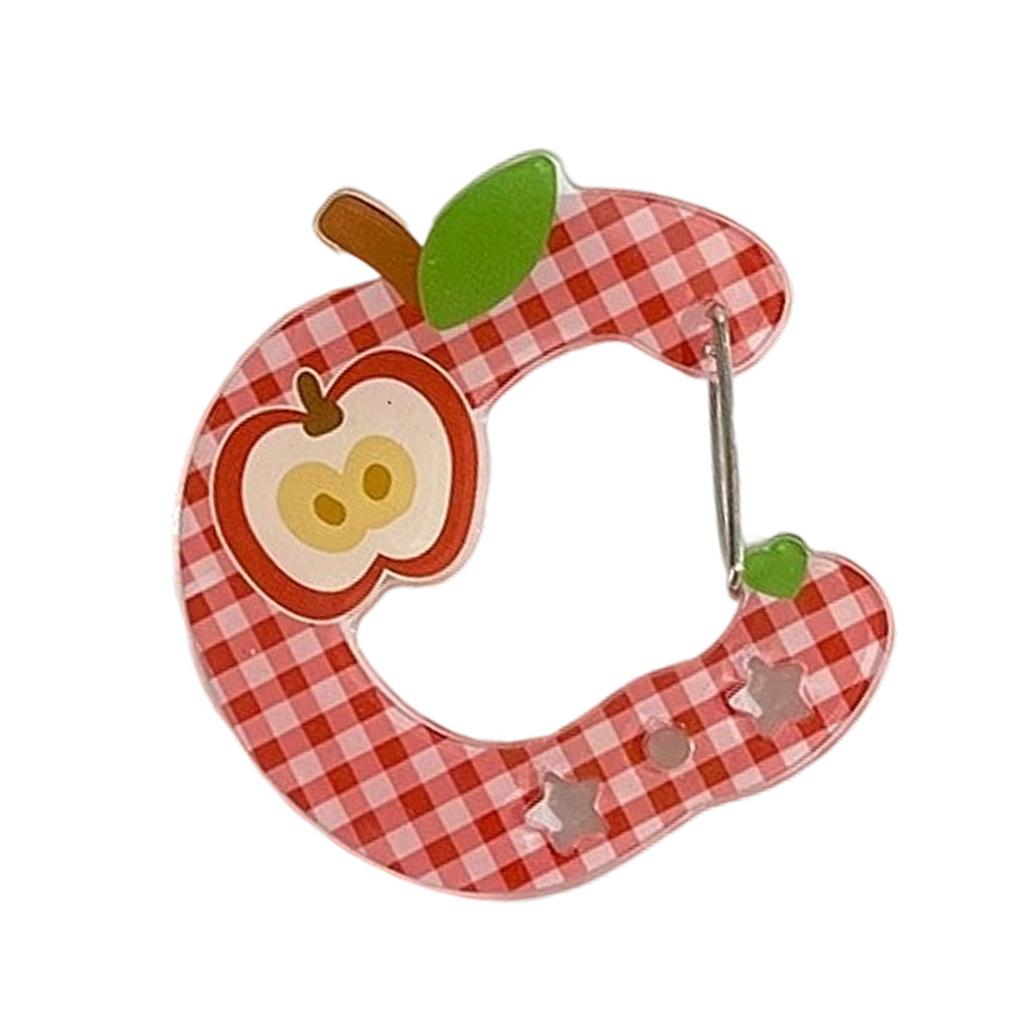 Stylová akrylová klíčenka s karabinou a roztomilým dutým designem, přívěsek na klíče pro tašky, klíče, batohy