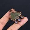 Golden Apache Pyrite Pendant, 999 Copper Wire Wrapped Jewelry, Gemstone Pendant, Gift For Her Handmade Dainty Jewelry