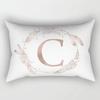 Simple Letter Pattern Printed Decorative Pillowcase Bedroom Living Room Office Cushion Home Decor Rectangular Pillowcase