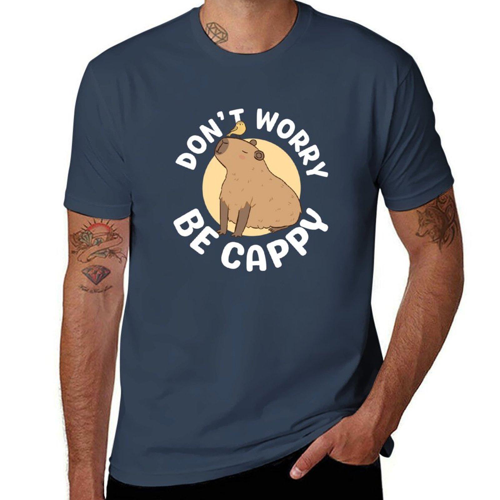 Dont Worry Be Cappy Tshirt Comfort Stretch Tee Shirt S