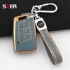 Tpu Car Key Case Cover Bag Shell For Vw Volkseagen Passat B8 Magotan For Skoda Superb A7 Kodiaq Seat Fob Keychain Accessories