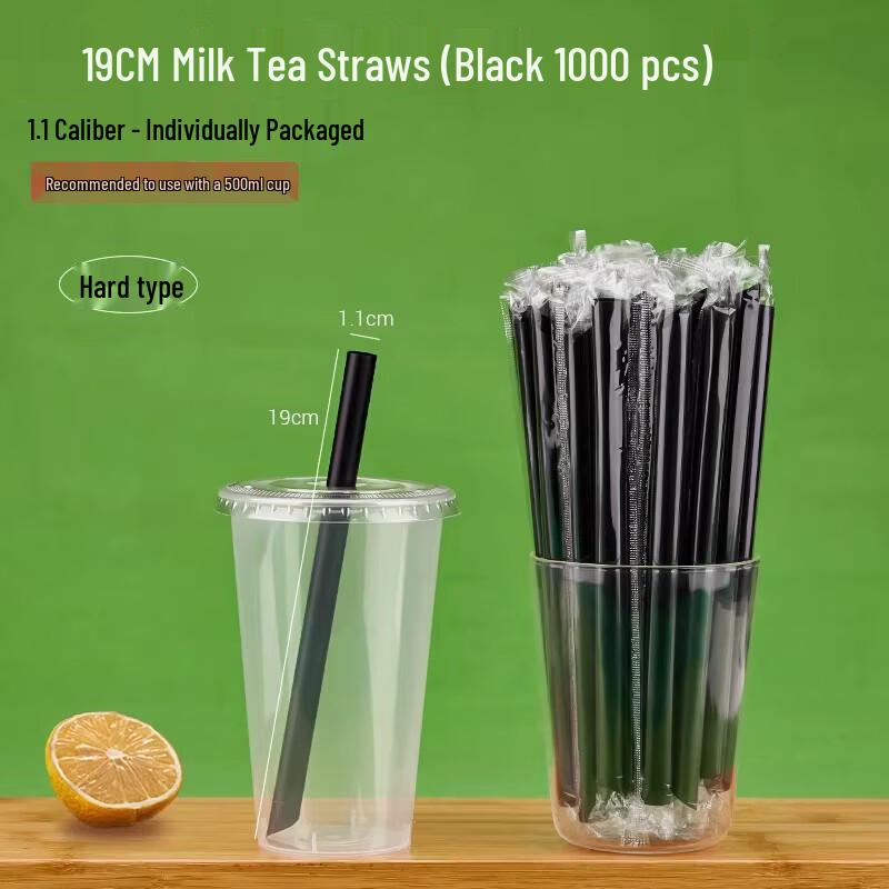 Miaojiayi Disposable Individually Wrapped Bubble Tea Straws