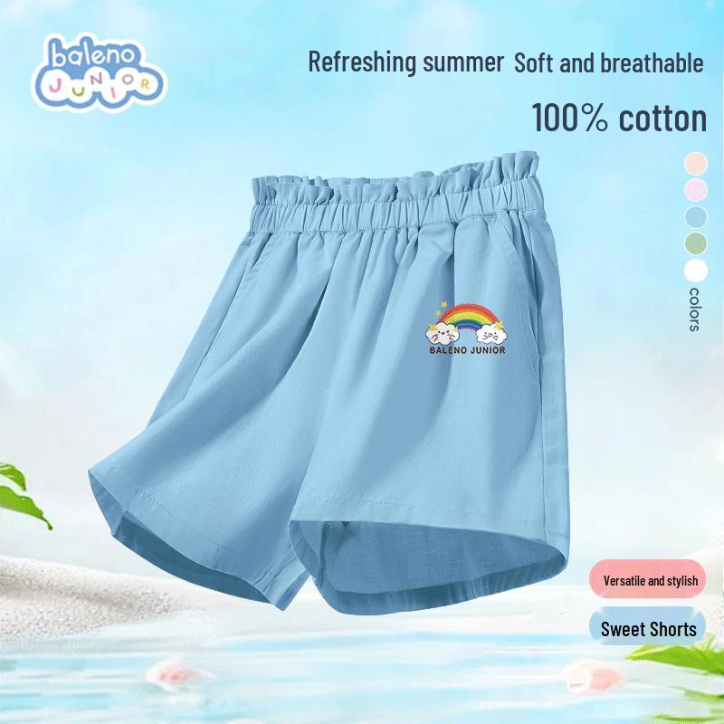 Baleno Girls  Pure Cotton Loose-Fit Summer Shorts 120