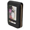 Credit Card Bag with Zipper Fashionable Mini Portable Antimagnetic ID Cards Holder Wallet
