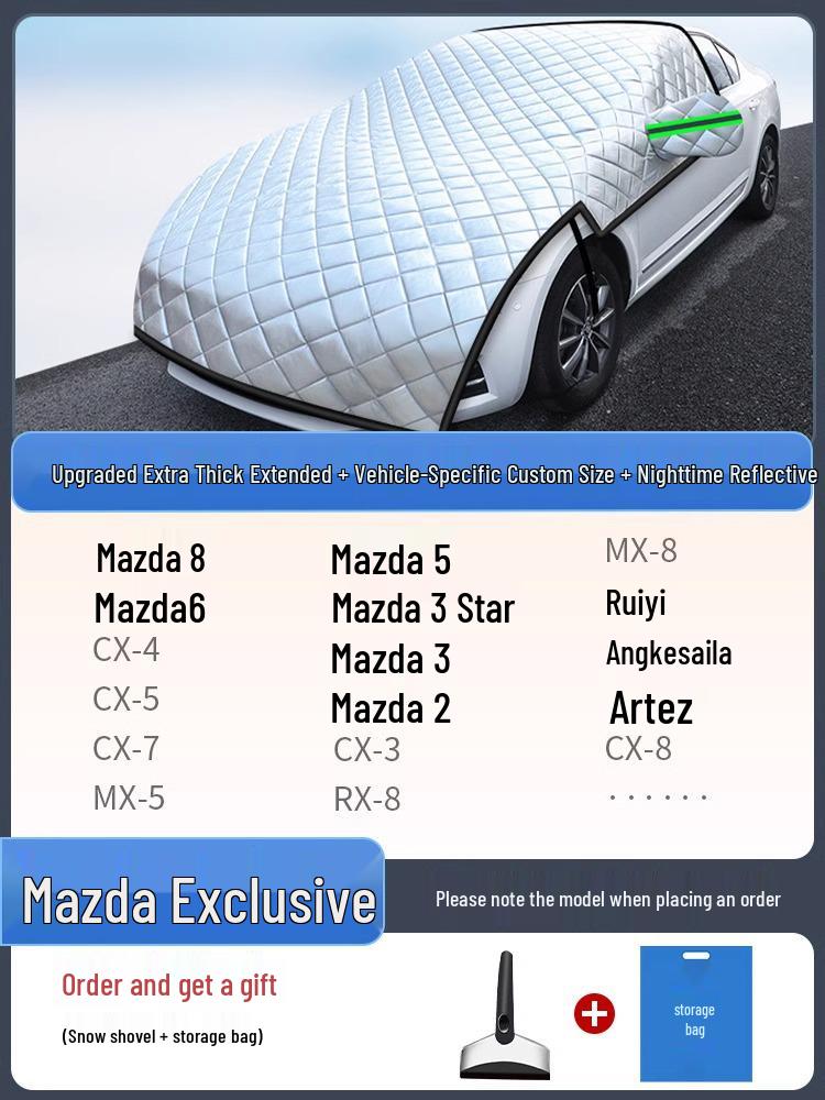 Universal Frostproof & Snowproof Car Shield: Half Cover Windshield Protector for Winter