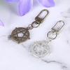 Stylish Hollow Five Point Star Keychain Charm Pendant Portable Fashion Sturdy Alloy Key Holder Accessory Daily Use