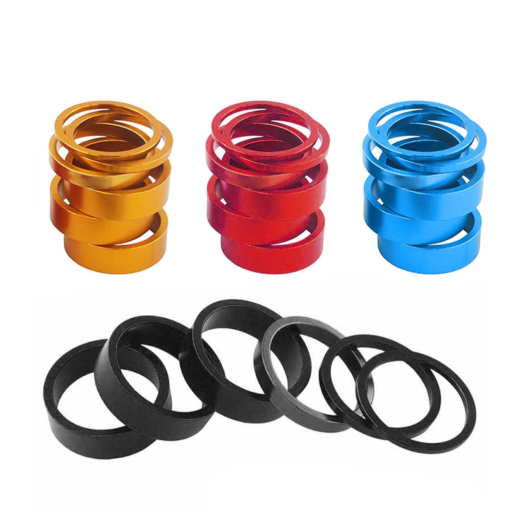 Bike Aluminum Alloy Headsets Spacers Front Fork Washer Bike Spacers Bike Headsets Stem Washer for Mountain Bicycles