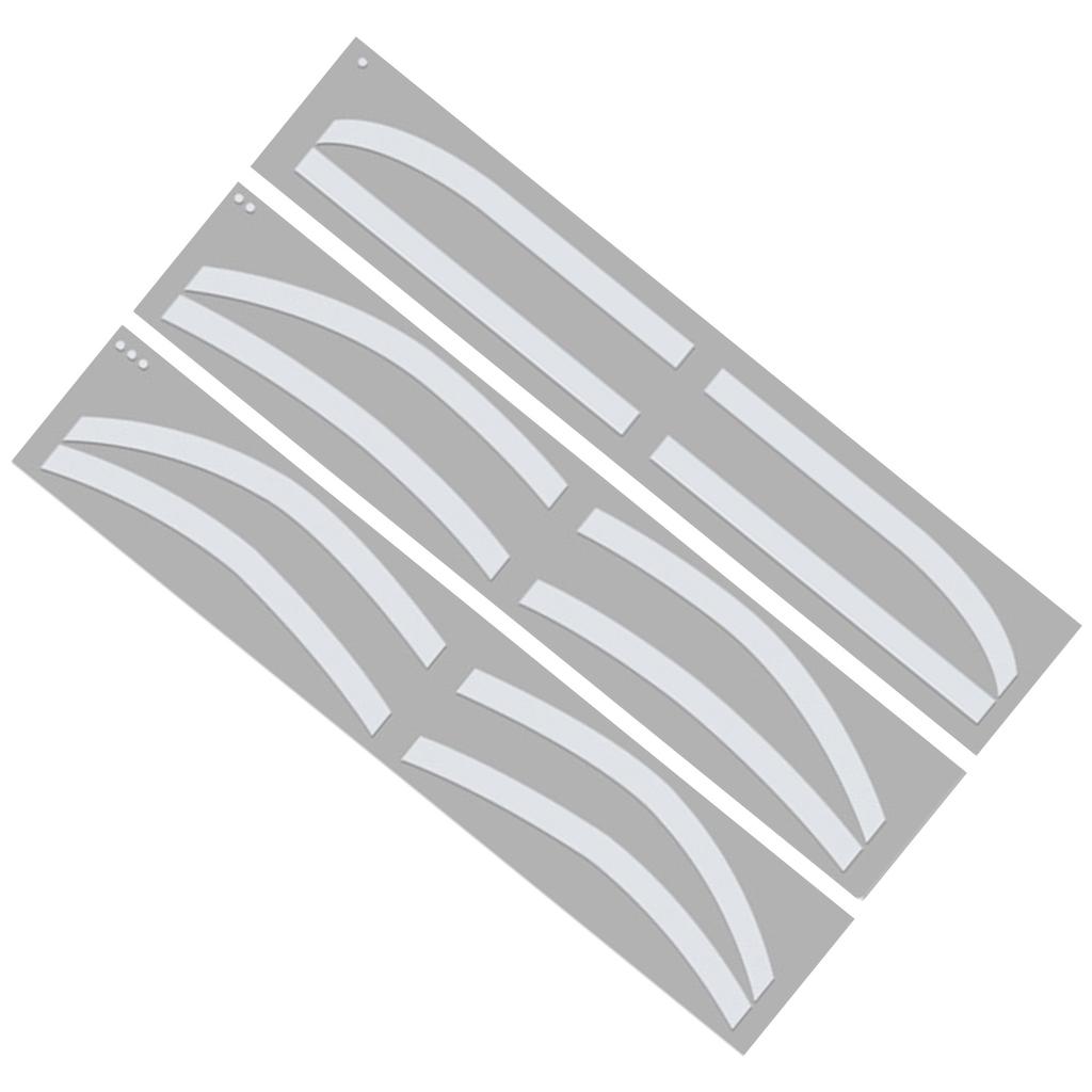 6 Pairs Eyebrow Tattoo Auxiliary Sticker Disposable Adhesive Eyebrow Template Sticker