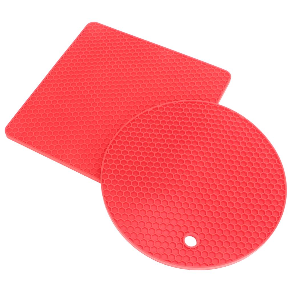 5 PCS 2 Round 3 Silicone Mat Multipurpose Hot Pads for Hot Dishes Tables