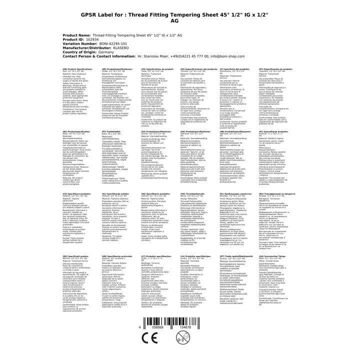 Malleable Cast Iron Threaded Fitting, 45° Elbow, 1/2 Inch