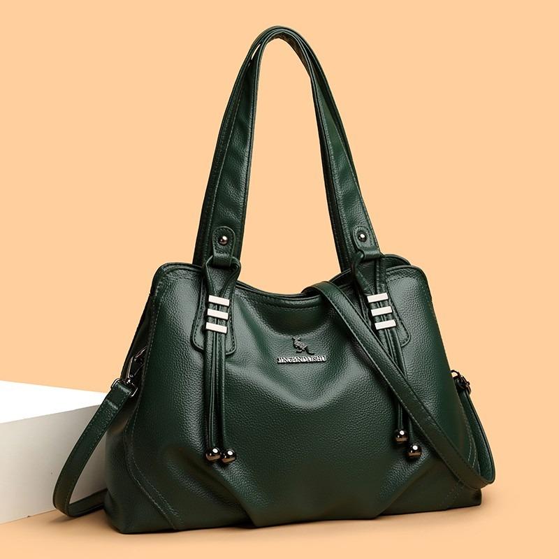 Trendige Damen Leder Schultertasche Multifunktionale Umhängetasche für den Alltag