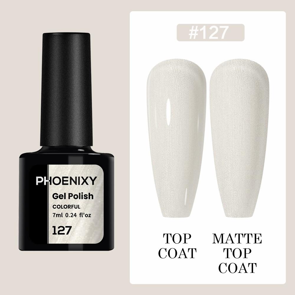 

PHOENIXY 7 мл гель-лак для ногтей, полуперманентный гель, 3 цвета, блестящий гель, отмачиваемый, блестящий стартовый набор, маникюрный набор для маникюрного салона 127