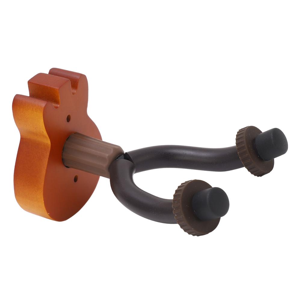 Guitar Hangers Hook Wall Mounted Beech Wood Iron and Rubber Guitar Holder Hook for Home Music Instrument Shops