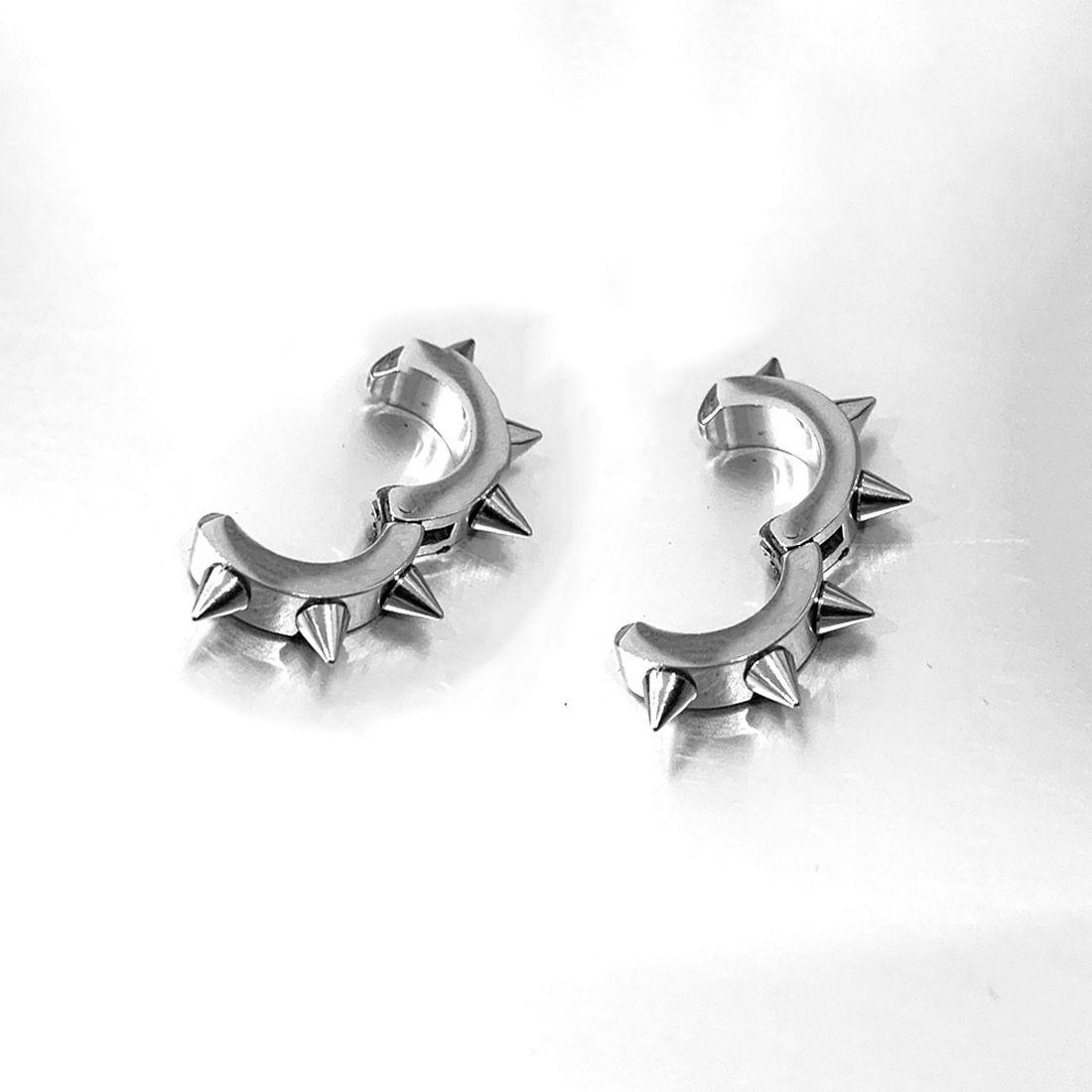 

Hoop Earrings Earcuffs Spike Stud Earrings Women Men Earrings Punk Rivets Ear Clip Clip Earrings 6 nails Ear Clip