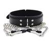 Leather Collar Nipple Clip For Women Alternative Fetish Play Toys Adjustable Bondage Accessories Sensual Stimulation Adult Products