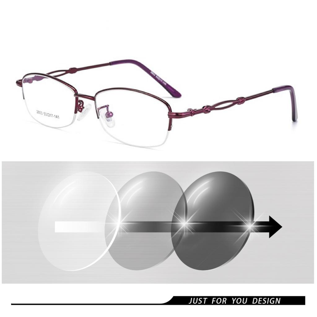 Photochromic Lens Eye Glasses Men's Women's Myopia Prescription Lenses Eyeglasses Finished Glasses Students Short Sight Eyewear 0 -0.5 -1 -1.25 -1.5