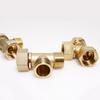 New 1/2 BSP Pneumatic Plumbing Connector Tee Type Male/Female Thread Brass Pipe Fitting Copper Fittings