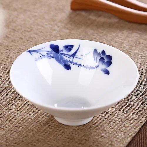 Jingdezhen Dropshipping Tea Set Hand-painted Tea Cup Puer Black Tea Tieguanyin Ceramic Small Cups Chinese Household Teaware