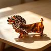 Acetic Acid Sausage Dog Hair Clip Animals Cartoon Hairpin Sweet Dachshund Hair Claw  Travel