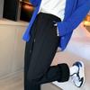 Sweatpants Women's Autumn and Winter New Loose Casual Pants Slimming Fleece Thickened Sweatpants High Waist Small Man Tied Feet