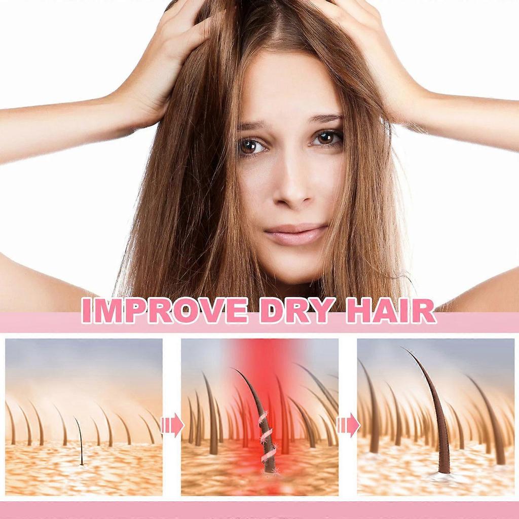 2025 Latest Model  Pink Hair Essential Oil Care Capsules, Improve Dry Hair