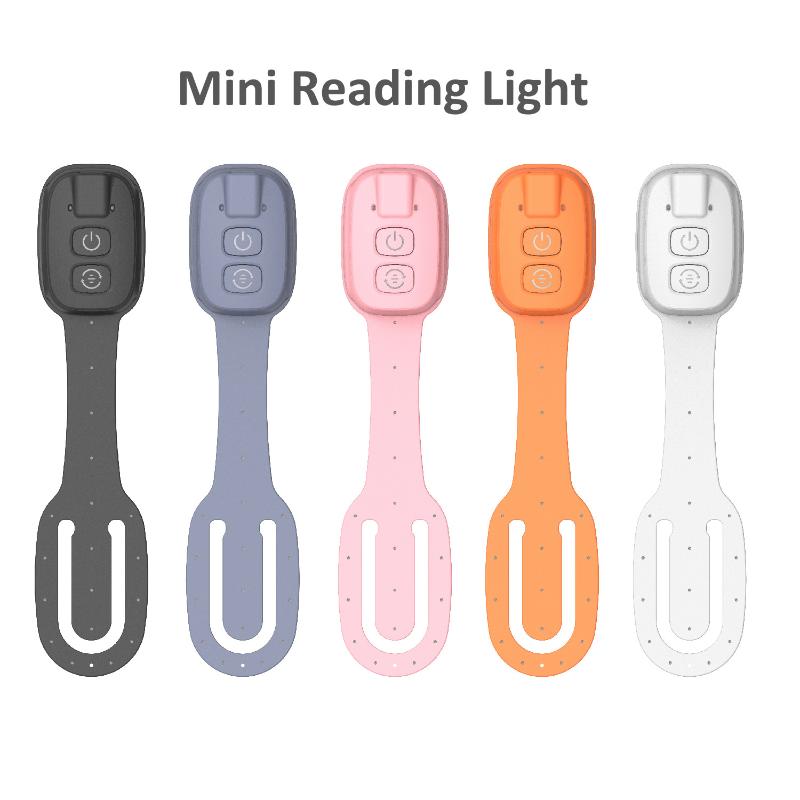 2-In-1 Clip-On Book Light Rechargeable Ultra-Thin Led Reading Light Eye-Caring Dimmable Brightness Mini Portable Travel Reading