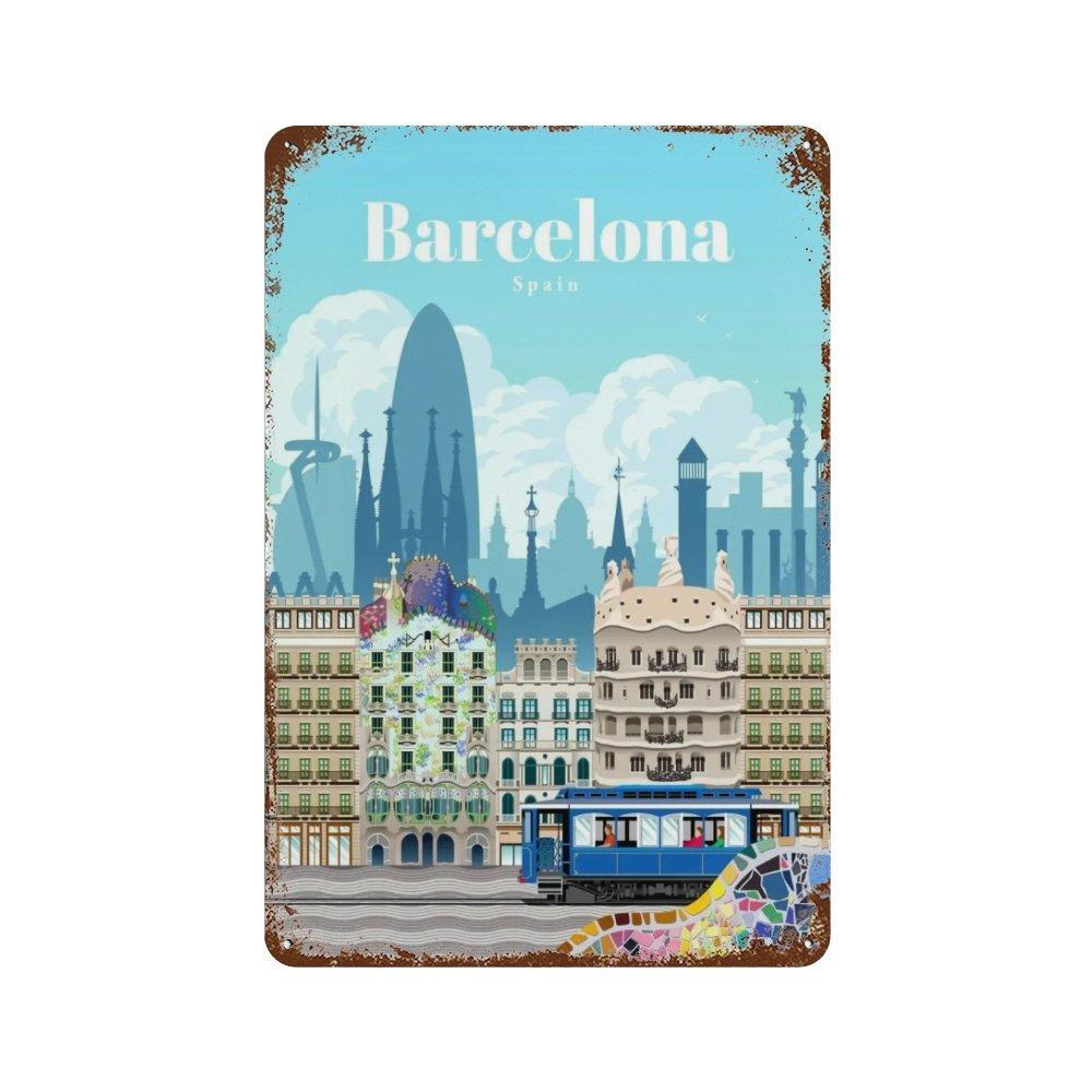 Amsterdam London Iceland Bali Travel Poster Metal  Sign Plaque Retro Plates For Club Man Cave Bar Hotel Cafe Wall Decor