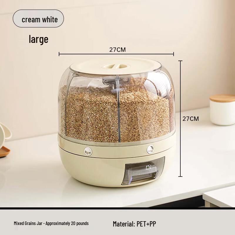 Obrotowy dozownik zbóż z wieloma przegrodami