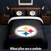 Pittsburgh Steelers Design Bed Bedding Set 1 Duvet Cover + 2 Pillowcases Soft Breathable Household Bed Linens