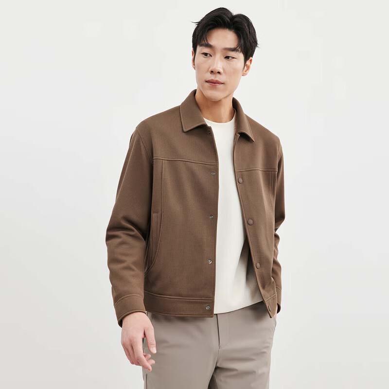 SEPTWOLVES Men's Comfort Simple Lapel Casual Jacket