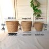 Popular Woven Straw Flower Pot Set: Little Bear Hug Design for Bonsai & Plant Décor