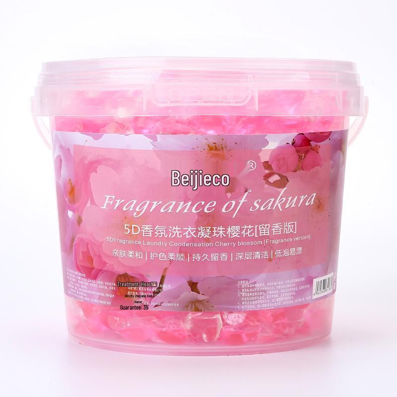 Capsule per Bucato Sakura 5 in 1 con Perline Profumate e Sfere Rimuovi Macchie