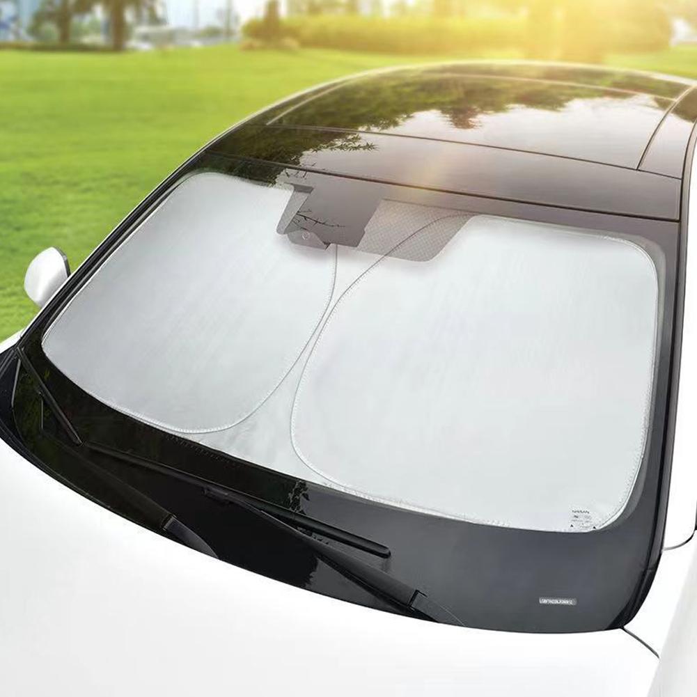 1pc Car Windshield Sun Shade Cover Foldable Front Window Sun Visor Blocks UV Refletive Car Parasol Sunshade Protector CoverWindshield Sunshades 1