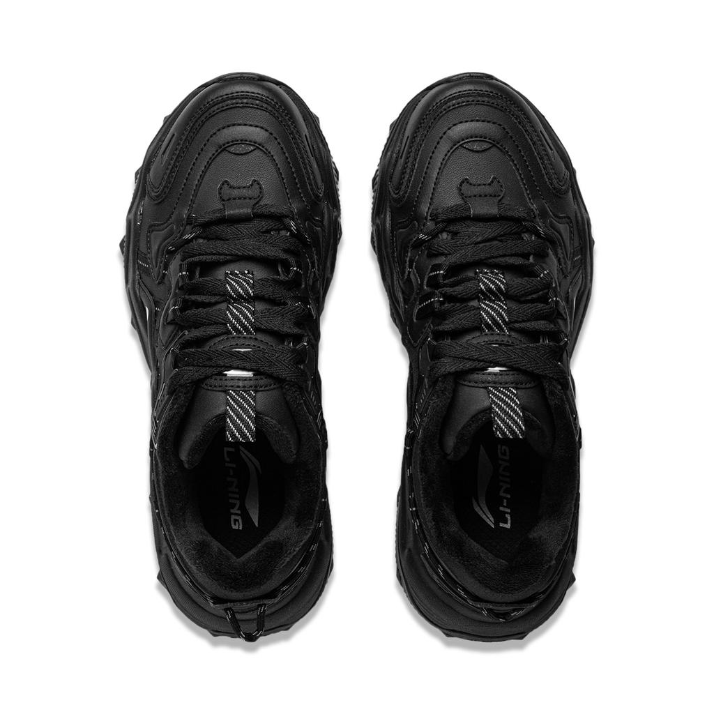 Li Ning Cat Paw Lite 2 Slip Resistant Abrasion Resistant Low top Chunky Sneakers Women's Black AGCU176-9