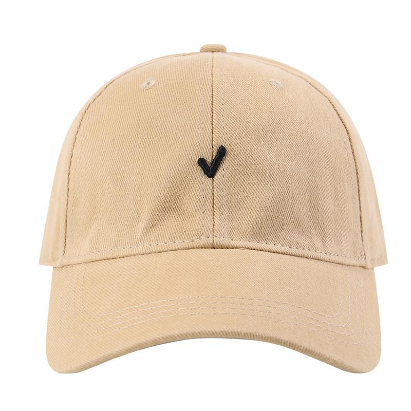 Cotton Baseball Cap With Embroidered Letters For Casual Outdoor Summer Wear