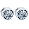 2pcs RC Truck Metal 20mm/25mm Width Wheel Drive/Bearing Hub Rim for 1/14 Tamiya SCANIA 770S 56368 VOLVO ACTROS MAN Model Car